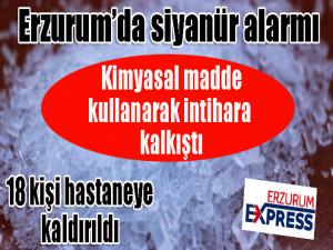 Erzurum'da siyanür alarmı... 18 kişi hastaneye kaldırıldı...