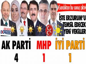 Erzurum'da siyasi tablo değişti... İşte yeni vekiller...
