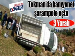 Erzurumda trafik kazası: 3 yaralı