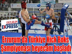 Erzurumda Türkiye Kick Boks Şampiyonası heyecanı başladı