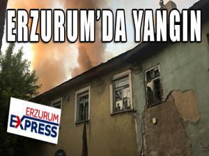 Erzurumda yangın 