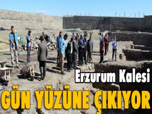 Erzurum Kalesi gün yüzüne çıkıyor