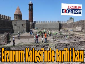 Erzurum Kalesinde tarihi kazı