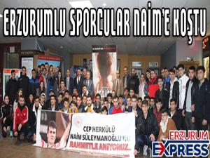 Erzurumlu sporcular Naime koştu