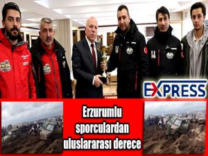 Erzurumlu sporculardan uluslararası derece 