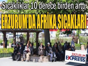 Erzurumlulara 'Afrika' şoku; sıcaklıklar 10 derece birden arttı