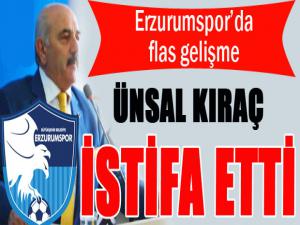 Erzurumspor'da flas ayrılık... Ünsal Kıraç istifa etti...