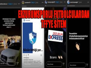 Erzurumsporda futbolcular TFFye sitem etti