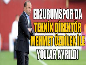 Erzurumspor'da Mehmet Özdilek dönemi sona erdi...