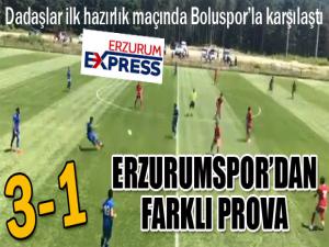 Erzurumspor'dan farklı prova...