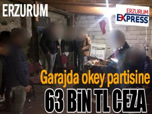 Garajda okey partisine 63 bin TL ceza