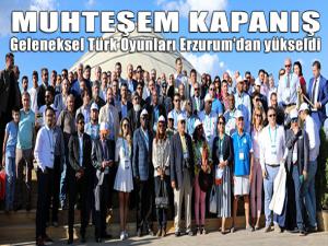 Geleneksel Türk Oyunları Erzurumdan yükseldi 