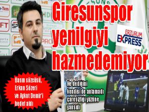 Giresunspor mağlubiyeti hazmedemedi!!!