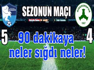 Gol düellosunun kazananı Erzurumspor...