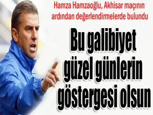 Hamzaoğlu: Bu galibiyet güzel günlerin göstergesi olsun