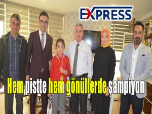 Hem pistte hem gönüllerde şampiyon 