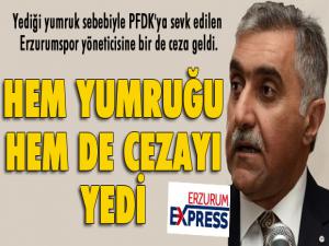 Hem yumruk, hem de ceza yedi!..