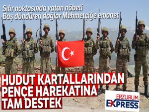 Hudut kartallarından Pençe harekatına tam destek