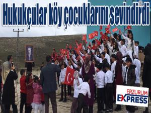 Hukukçular, köy çocuklarını sevindirdi