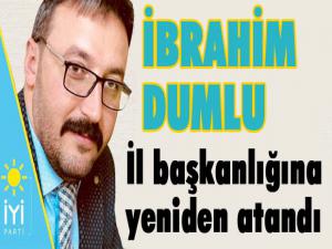 İbrahim Dumlu il başkanlığına yeniden atandı