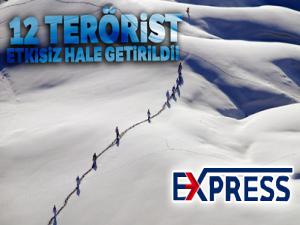 İçişleri Bakanlığı: '12 terörist etkisiz hale getirildi'
