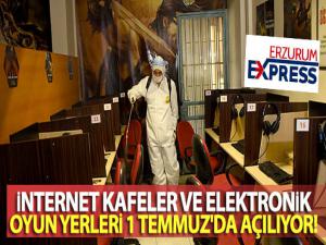 İçişleri Bakanlığı: 'İnternet kafeler ve elektronik oyun yerleri 1 Temmuz'da açılıyor'