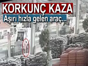 İki temizlik işçisinin ağır yaralandığı korkunç kaza kameralarda