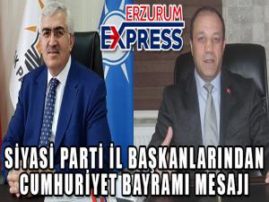 İl Başkanlarından Cumhuriyet Bayramı mesajı