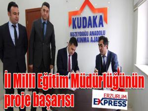 İl Milli Eğitim Müdürlüğünün proje başarısı