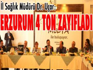 İl Sağlık Müdürü Dr. Uçar: Erzurum 4 ton zayıfladı...