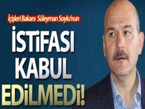 İletişim Başkanlığı: 'İçişleri Bakanı Soylu'nun istifası kabul edilmedi'