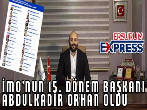 İMO'ya Orhan başkan seçildi. 
