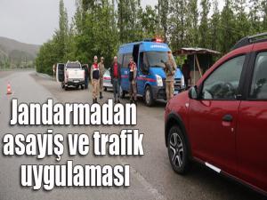 Jandarmadan asayiş ve trafik uygulaması