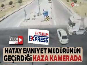 Kamil Karabörk'ün yaptığı kaza güvenlik kamerasında...