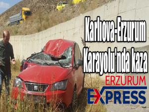 Karlıova-Erzurum Karayolu'nda kaza 