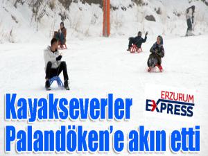 Kayakseverler Palandökene akın etti