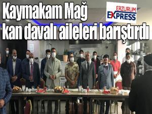 Kaymakam Mağ kan davalı aileleri barıştırdı