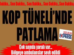 Kop tünelinde patlama: 11 yaralı 