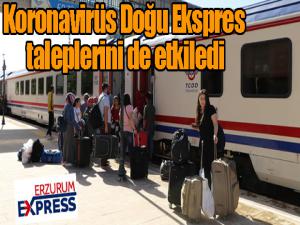 Koronavirüs Doğu Ekspres taleplerini de etkiledi