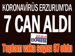 Koronavirüs Erzurum'da 7 can aldı... 