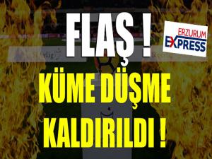 Küme düşme kaldırıldı...