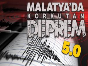 Malatya'da 5.0 büyüklüğünde deprem