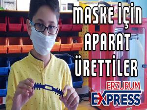 MASKE İÇİN APARAT ÜRETTİLER