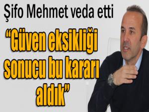 Mehmet Özdilek: İnanç ve güven eksikliği sonucu bu kararı aldık 