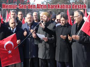 Memur-Sen'den Afrin harekatına destek