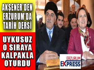 Meral Akşener'den Erzurum'da tarih dersi