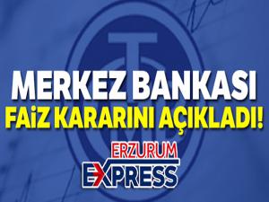 Merkez Bankası faiz kararını açıkladı