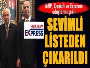 MHP, Denizli ve Erzurum adaylarını listeden çıkardı!