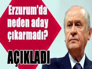 MHP lideri Bahçeli'den flaş Erzurum açıklaması