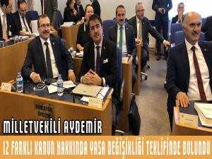  Milletvekili Aydemir yasa değişiklik tekfini sundu